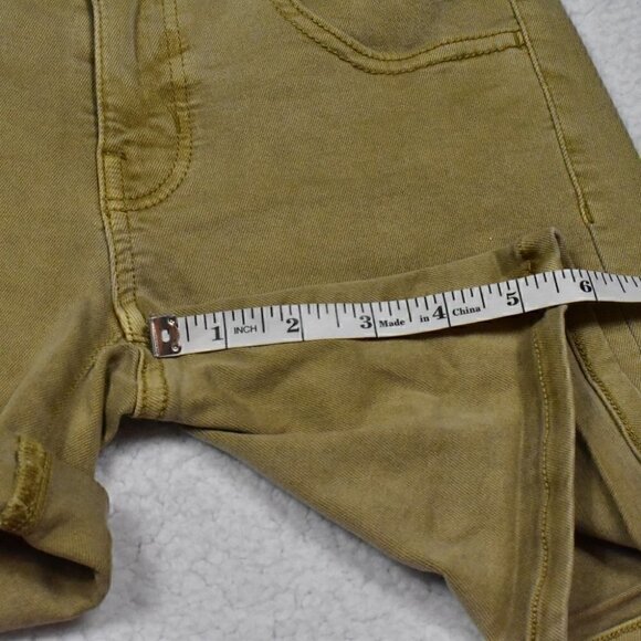 American Eagle Outfitters Super Stretch Twill Midi Shorts Tan Size 0 - Picture 5 of 14